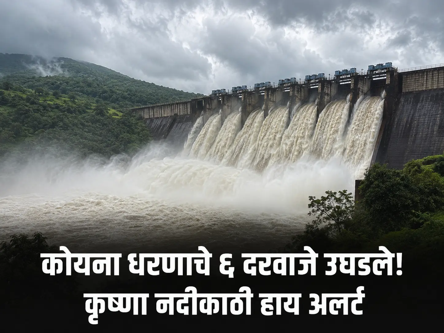 koyna dam 6 gate opened